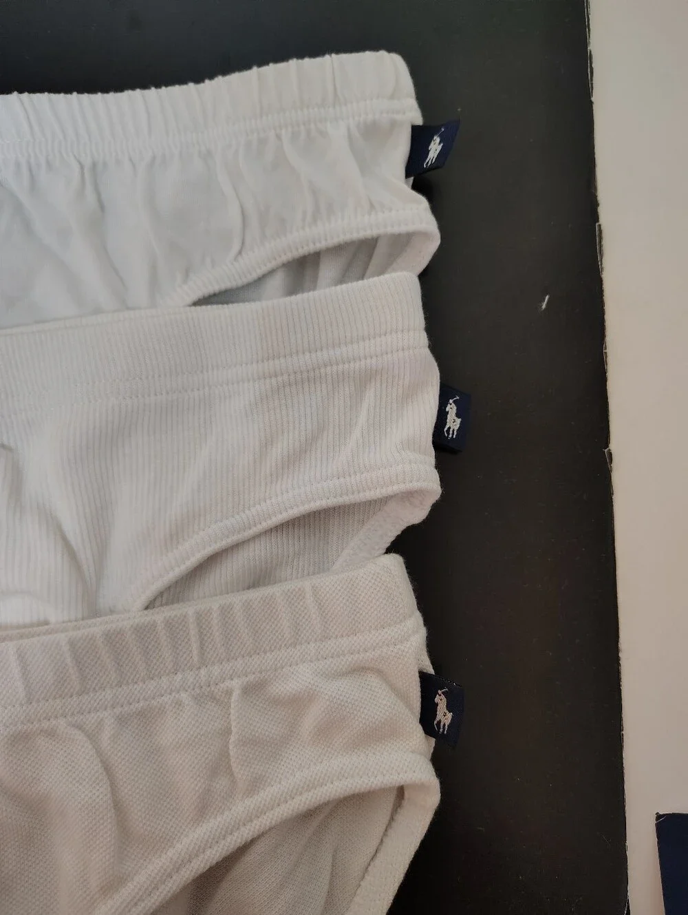 Polo by Ralph Lauren White Classic Cotton Bikini Briefs - 3 Pack -Size M 32-34